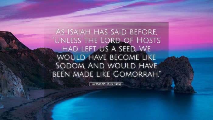 Picture 05 - Romans 9:29 WEB Desktop Wallpaper - As Isaiah has said before, 