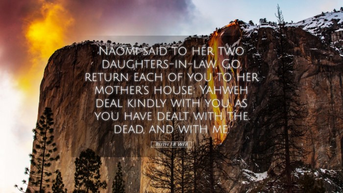 Picture 05 - Ruth 1:8 WEB Desktop Wallpaper - Naomi said to her two daughters-in-law, Go, - Desktop Bible Verse Wallpaper