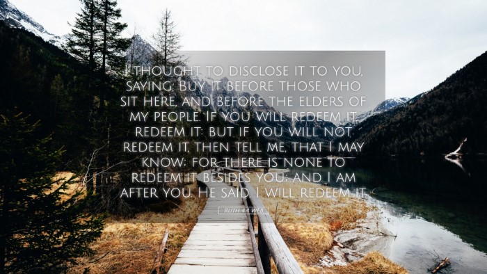 Picture 05 - Ruth 4:4 WEB Desktop Wallpaper - I thought to disclose it to you, saying, Buy it - Desktop Bible Verse Wallpaper