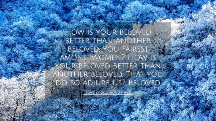 Picture 05 - Song of Solomon 5:9 WEB Desktop Wallpaper - How is your beloved better than another beloved, - Desktop Bible Verse Wallpaper