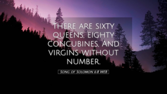 Picture 05 - Song of Solomon 6:8 WEB Desktop Wallpaper - There are sixty queens, eighty concubines, And - Desktop Bible Verse Wallpaper