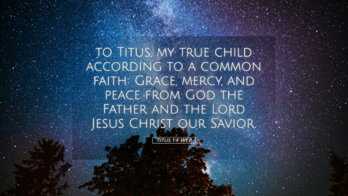 Picture 05 - Titus 1:4 WEB Desktop Wallpaper - to Titus, my true child according to a common - Desktop Bible Verse Wallpaper