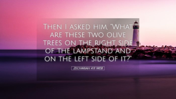 Picture 05 - Zechariah 4:11 WEB Desktop Wallpaper - Then I asked him, 
