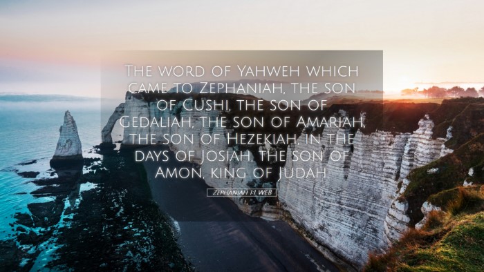 Picture 05 - Zephaniah 1:1 WEB Desktop Wallpaper - The word of Yahweh which came to Zephaniah, the - Desktop Bible Verse Wallpaper