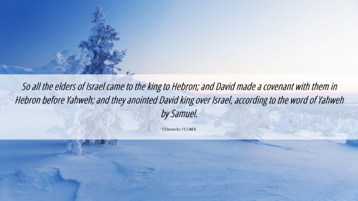 Picture 06 - 1 Chronicles 11:3 WEB Desktop Wallpaper - So all the elders of Israel came to the king to - Desktop Bible Verse Wallpaper