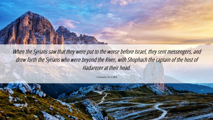 Picture 06 - 1 Chronicles 19:16 WEB Desktop Wallpaper - When the Syrians saw that they were put to the - Desktop Bible Verse Wallpaper