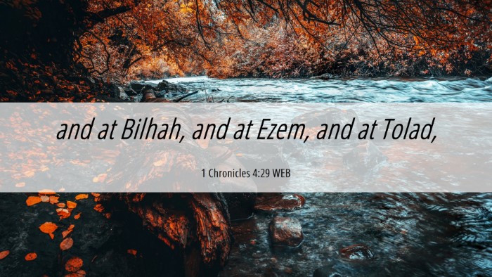 Picture 06 - 1 Chronicles 4:29 WEB Desktop Wallpaper - and at Bilhah, and at Ezem, and at - Desktop Bible Verse Wallpaper