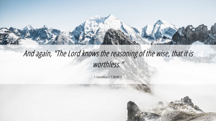 Picture 06 - 1 Corinthians 3:20 WEB Desktop Wallpaper - And again, 