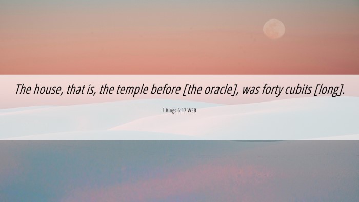 Picture 06 - 1 Kings 6:17 WEB Desktop Wallpaper - The house, that is, the temple before [the - Desktop Bible Verse Wallpaper
