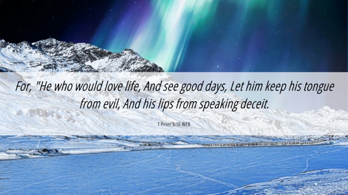 Picture 06 - 1 Peter 3:10 WEB Desktop Wallpaper - For, 