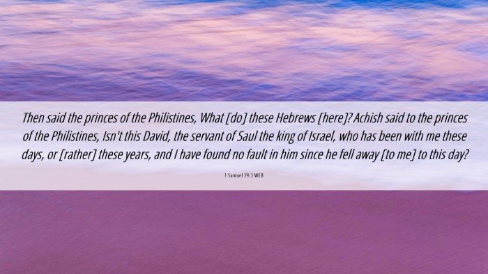 Picture 06 - 1 Samuel 29:3 WEB Desktop Wallpaper - Then said the princes of the Philistines, What - Desktop Bible Verse Wallpaper