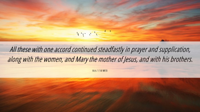 Picture 06 - Acts 1:14 WEB Desktop Wallpaper - All these with one accord continued steadfastly - Desktop Bible Verse Wallpaper