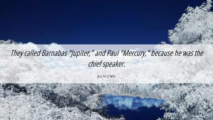 Picture 06 - Acts 14:12 WEB Desktop Wallpaper - They called Barnabas 