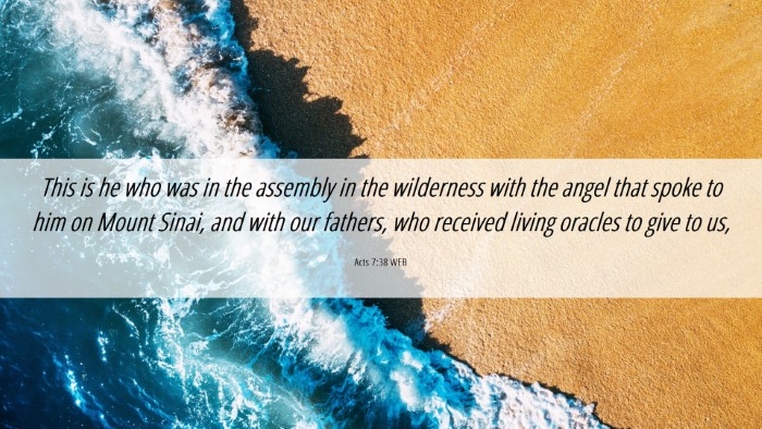 Picture 06 - Acts 7:38 WEB Desktop Wallpaper - This is he who was in the assembly in the - Desktop Bible Verse Wallpaper