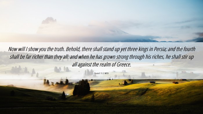Picture 06 - Daniel 11:2 WEB Desktop Wallpaper - Now will I show you the truth. Behold, there - Desktop Bible Verse Wallpaper