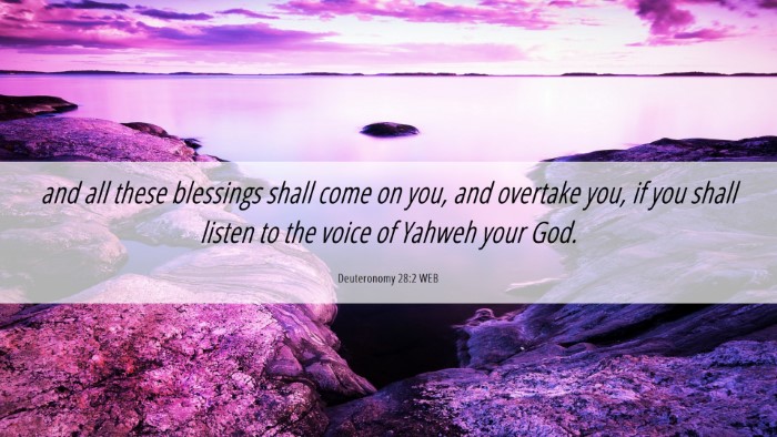 Picture 06 - Deuteronomy 28:2 WEB Desktop Wallpaper - and all these blessings shall come on you, and - Desktop Bible Verse Wallpaper