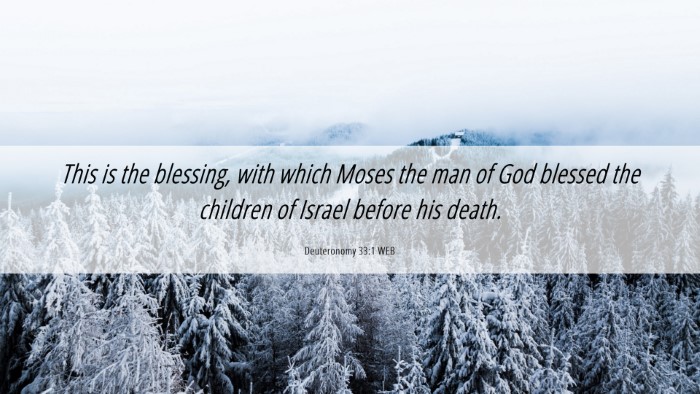 Picture 06 - Deuteronomy 33:1 WEB Desktop Wallpaper - This is the blessing, with which Moses the man of - Desktop Bible Verse Wallpaper