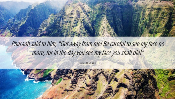Picture 06 - Exodus 10:28 WEB Desktop Wallpaper - Pharaoh said to him, 