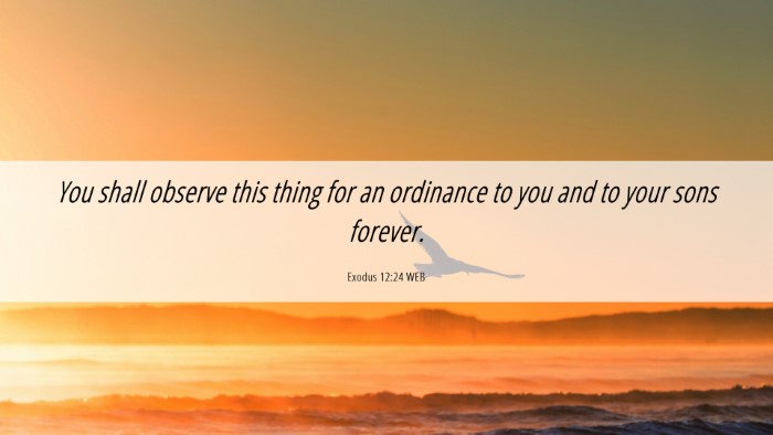 Picture 06 - Exodus 12:24 WEB Desktop Wallpaper - You shall observe this thing for an ordinance to - Desktop Bible Verse Wallpaper
