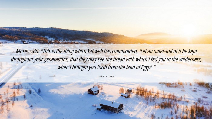 Picture 06 - Exodus 16:32 WEB Desktop Wallpaper - Moses said, 