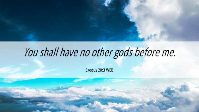 Picture 06 - Exodus 20:3 WEB Desktop Wallpaper - You shall have no other gods before - Desktop Bible Verse Wallpaper
