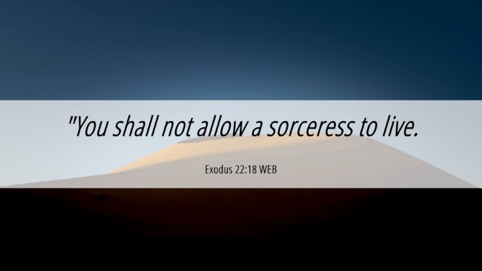 Picture 06 - Exodus 22:18 WEB Desktop Wallpaper - 