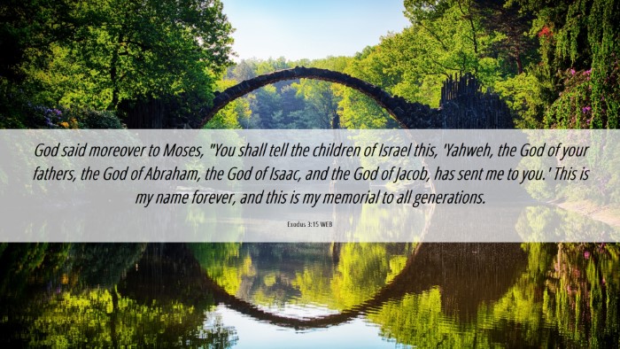Picture 06 - Exodus 3:15 WEB Desktop Wallpaper - God said moreover to Moses, 