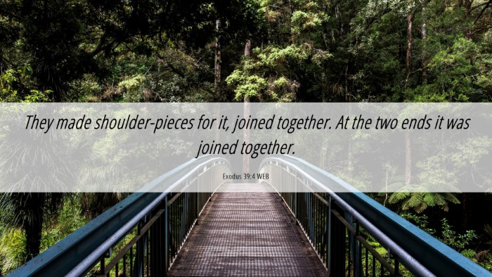 Picture 06 - Exodus 39:4 WEB Desktop Wallpaper - They made shoulder-pieces for it, joined - Desktop Bible Verse Wallpaper