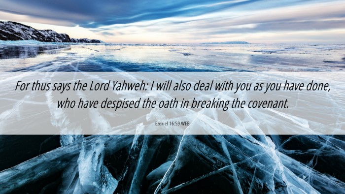 Picture 06 - Ezekiel 16:59 WEB Desktop Wallpaper - For thus says the Lord Yahweh: I will also deal - Desktop Bible Verse Wallpaper