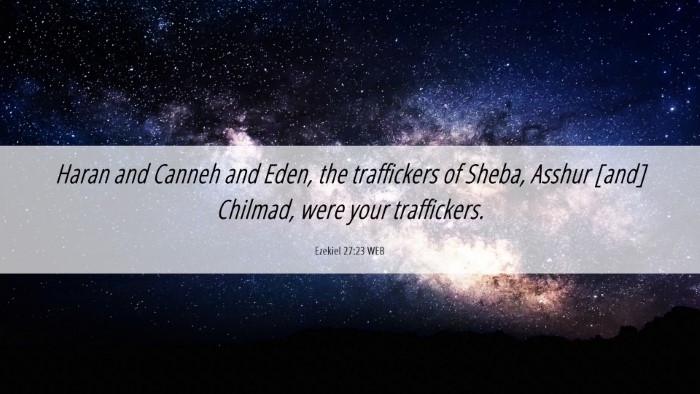 Picture 06 - Ezekiel 27:23 WEB Desktop Wallpaper - Haran and Canneh and Eden, the traffickers of - Desktop Bible Verse Wallpaper