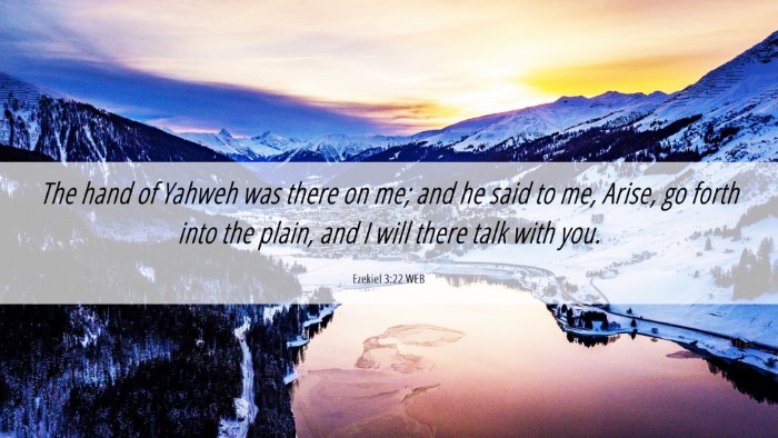 Picture 06 - Ezekiel 3:22 WEB Desktop Wallpaper - The hand of Yahweh was there on me; and he said - Desktop Bible Verse Wallpaper