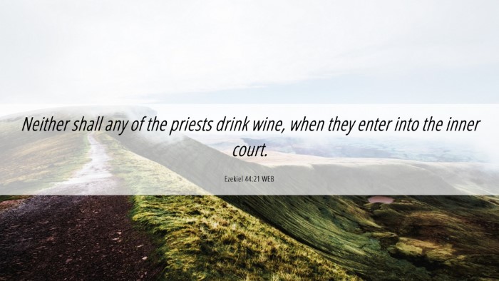 Picture 06 - Ezekiel 44:21 WEB Desktop Wallpaper - Neither shall any of the priests drink wine, when - Desktop Bible Verse Wallpaper
