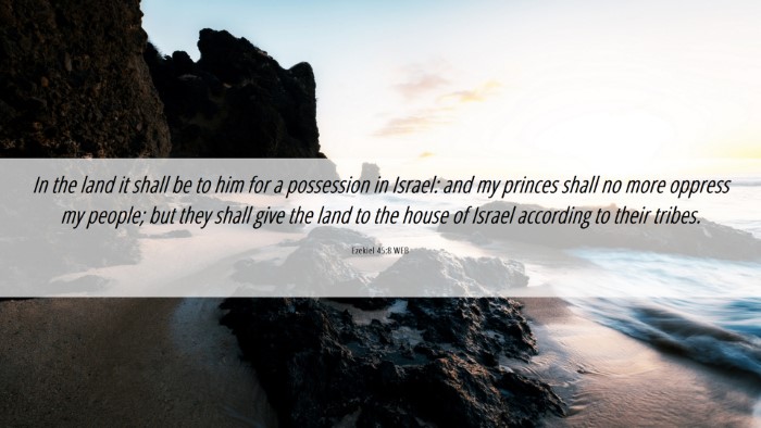 Picture 06 - Ezekiel 45:8 WEB Desktop Wallpaper - In the land it shall be to him for a possession - Desktop Bible Verse Wallpaper