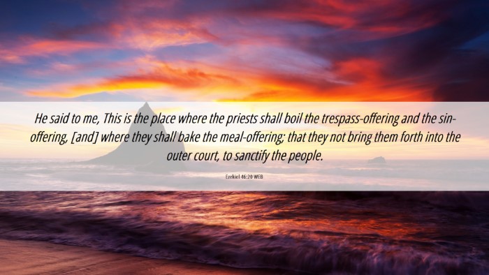 Picture 06 - Ezekiel 46:20 WEB Desktop Wallpaper - He said to me, This is the place where the - Desktop Bible Verse Wallpaper