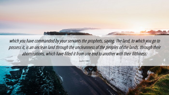 Picture 06 - Ezra 9:11 WEB Desktop Wallpaper - which you have commanded by your servants the - Desktop Bible Verse Wallpaper