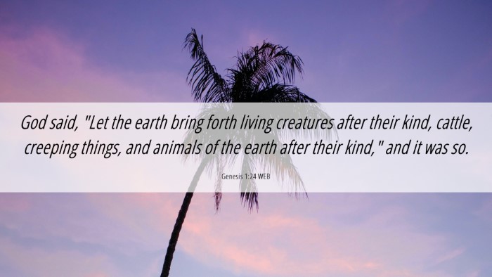 Picture 06 - Genesis 1:24 WEB Desktop Wallpaper - God said, 