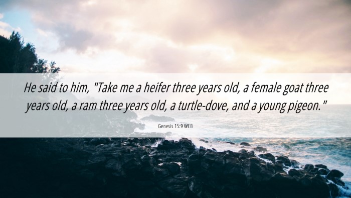 Picture 06 - Genesis 15:9 WEB Desktop Wallpaper - He said to him, 