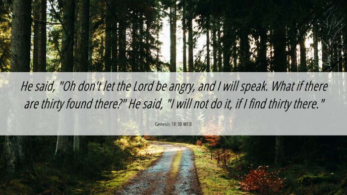 Picture 06 - Genesis 18:30 WEB Desktop Wallpaper - He said, 