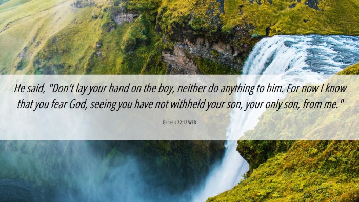 Picture 06 - Genesis 22:12 WEB Desktop Wallpaper - He said, 