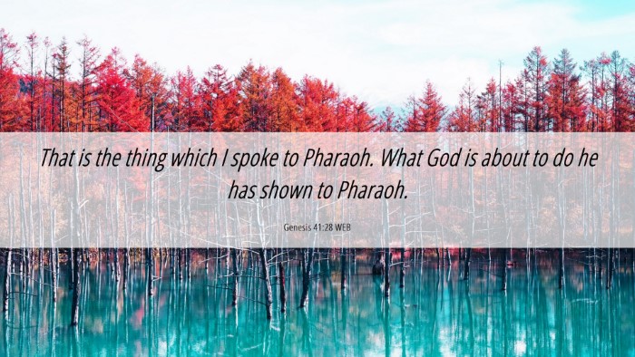 Picture 06 - Genesis 41:28 WEB Desktop Wallpaper - That is the thing which I spoke to Pharaoh. What - Desktop Bible Verse Wallpaper