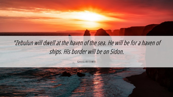 Picture 06 - Genesis 49:13 WEB Desktop Wallpaper - 