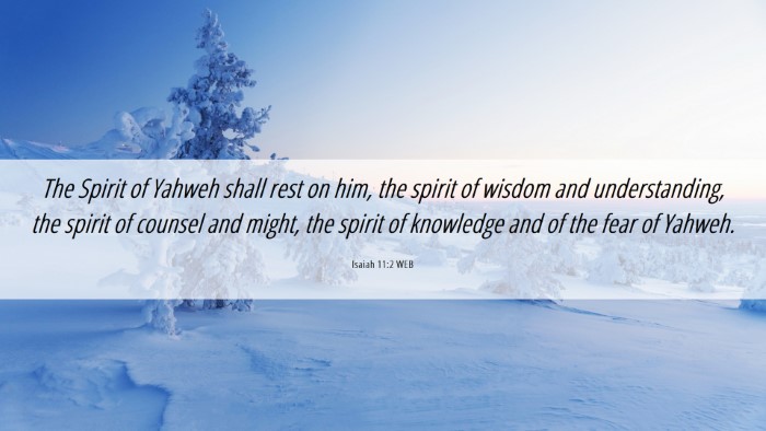 Picture 06 - Isaiah 11:2 WEB Desktop Wallpaper - The Spirit of Yahweh shall rest on him, the - Desktop Bible Verse Wallpaper