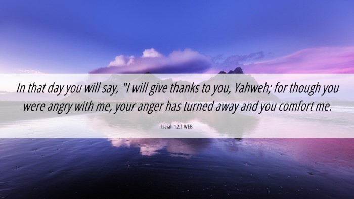 Picture 06 - Isaiah 12:1 WEB Desktop Wallpaper - In that day you will say, 