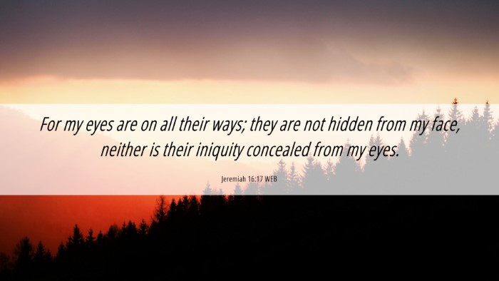 Picture 06 - Jeremiah 16:17 WEB Desktop Wallpaper - For my eyes are on all their ways; they are not - Desktop Bible Verse Wallpaper