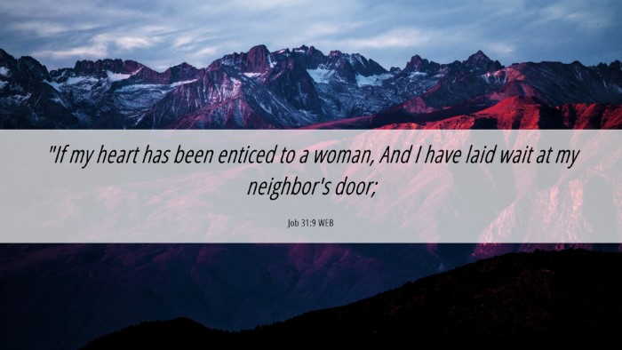 Picture 06 - Job 31:9 WEB Desktop Wallpaper - 