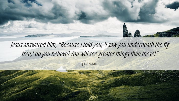 Picture 06 - John 1:50 WEB Desktop Wallpaper - Jesus answered him, 