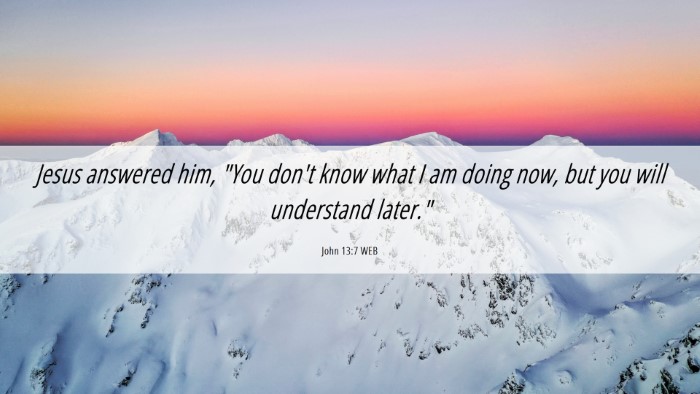 Picture 06 - John 13:7 WEB Desktop Wallpaper - Jesus answered him, 