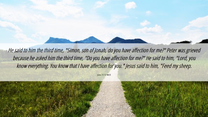 Picture 06 - John 21:17 WEB Desktop Wallpaper - He said to him the third time, 