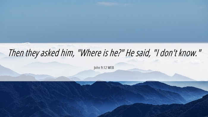 Picture 06 - John 9:12 WEB Desktop Wallpaper - Then they asked him, 