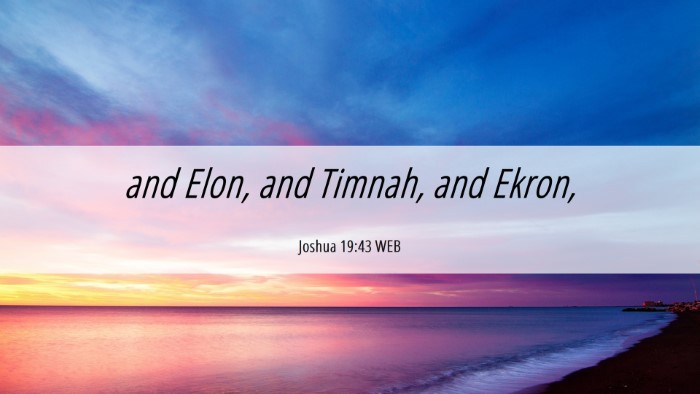 Picture 06 - Joshua 19:43 WEB Desktop Wallpaper - and Elon, and Timnah, and - Desktop Bible Verse Wallpaper